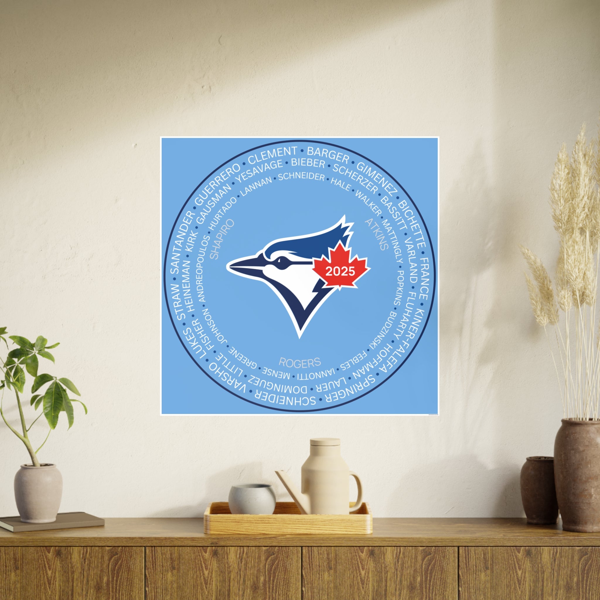 Toronto Blue Jays 2025 Post Season Roster Photo Art Poster