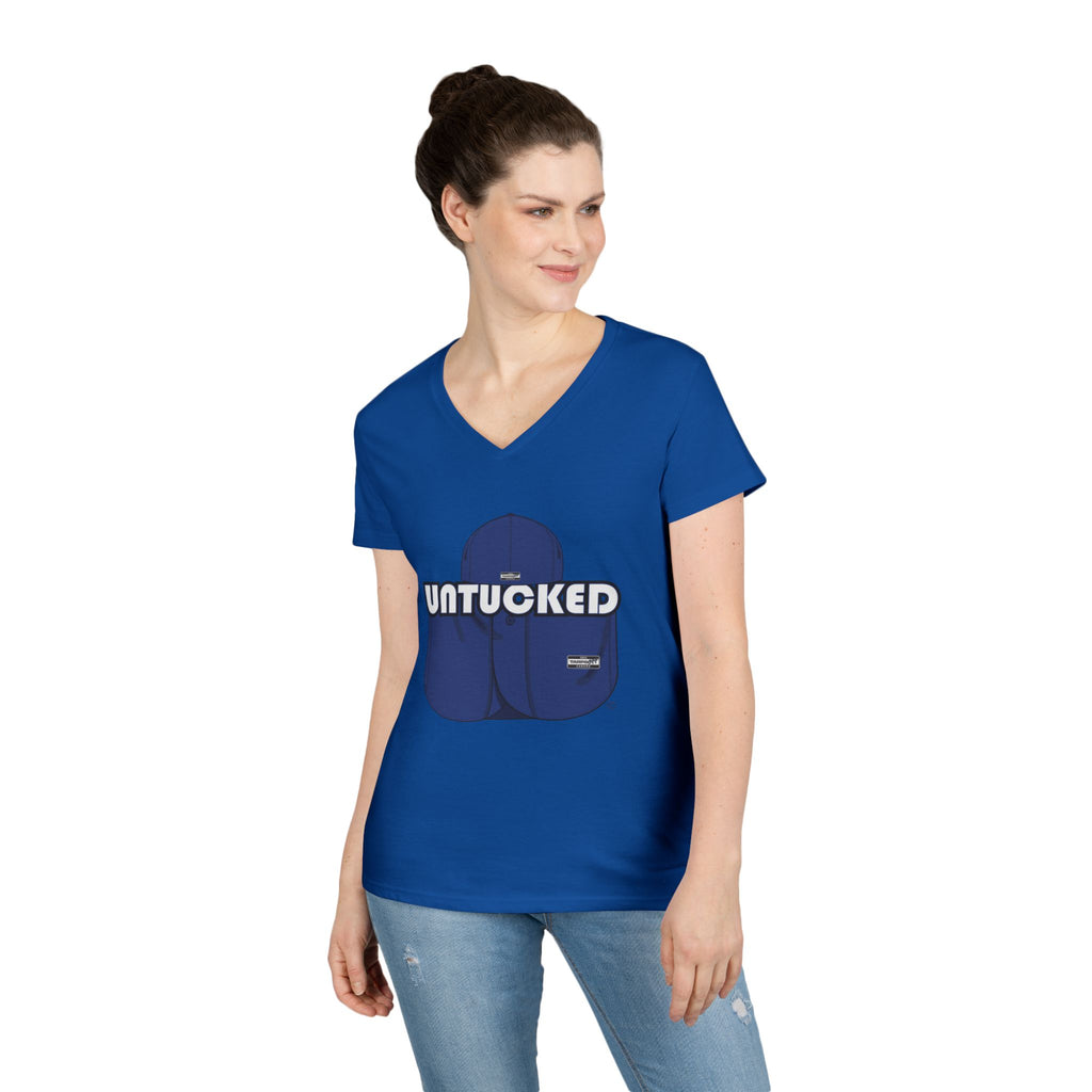 Untucked Ladies' V-Neck T-Shirt