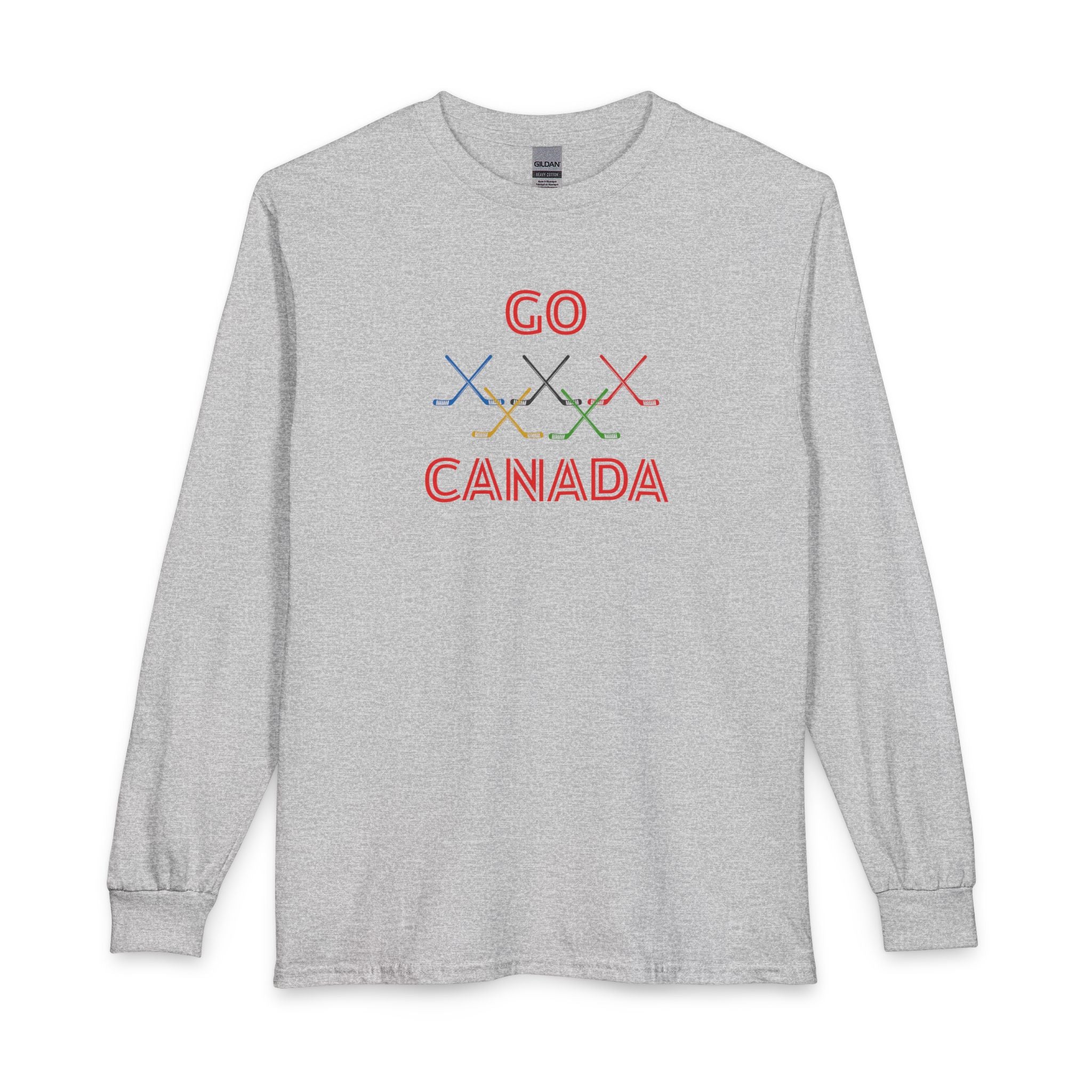 Canada Stick Rings Long Sleeve T-Shirt