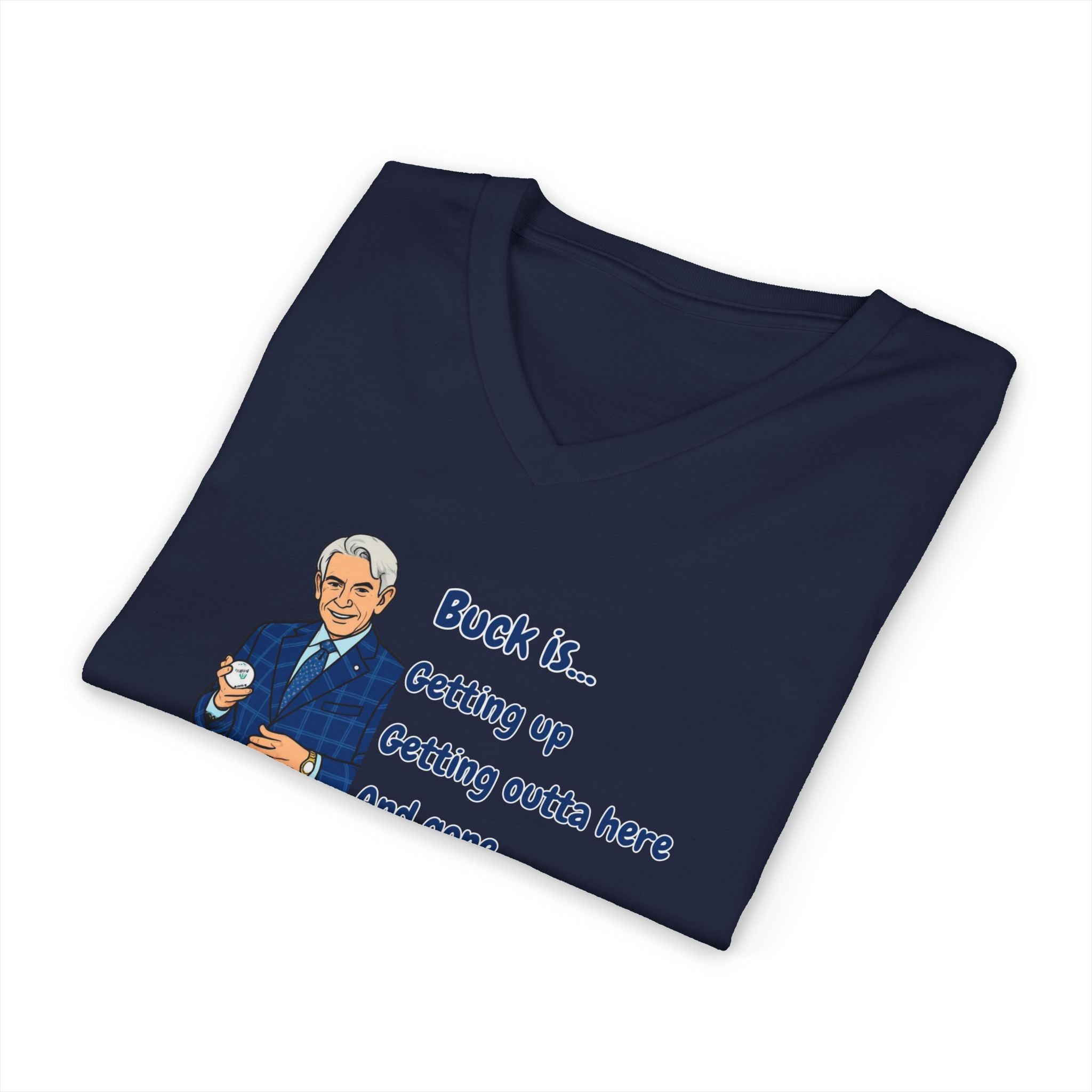 Buck Martinez Outta Here V-Neck T-Shirt