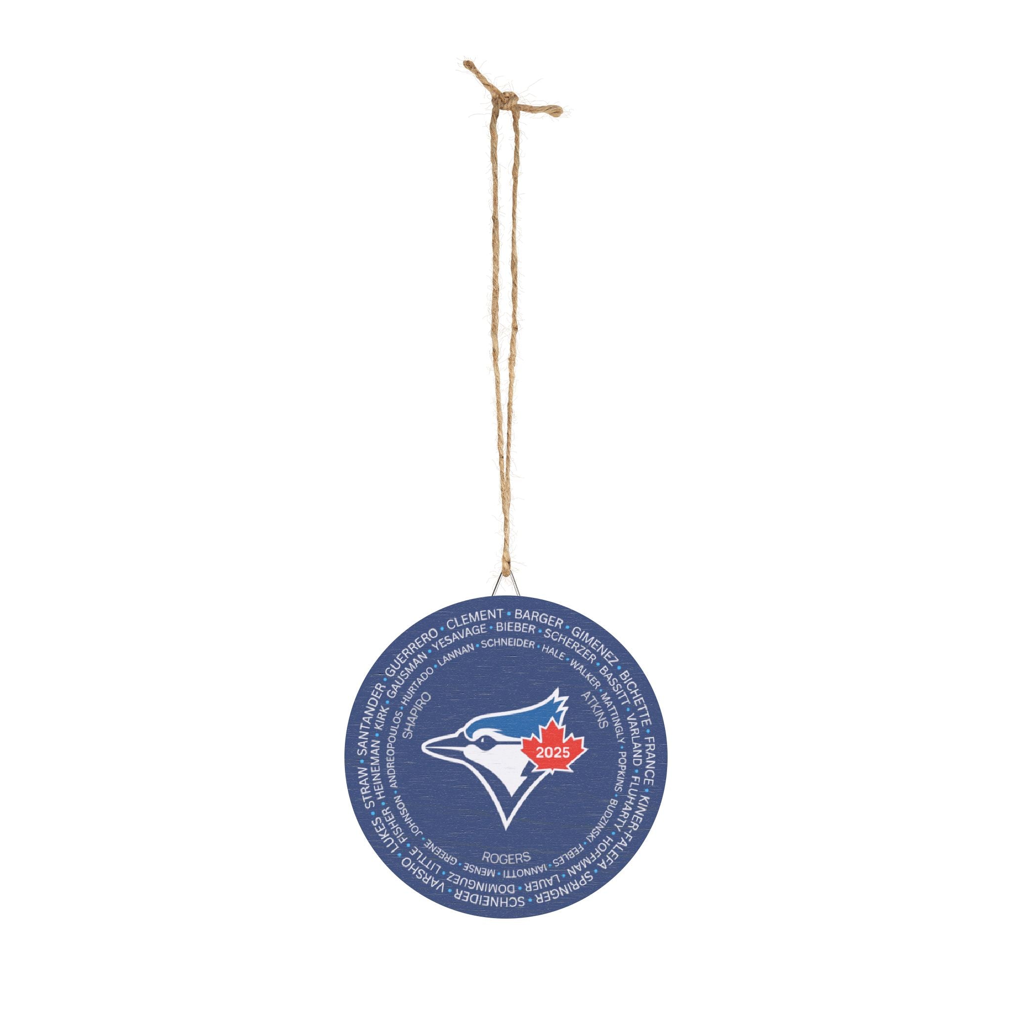 2025 Blue Jays Post-Season Roster Wood Sign Dark Blue