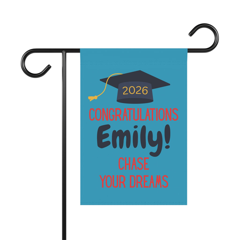 Graduation Garden Flag