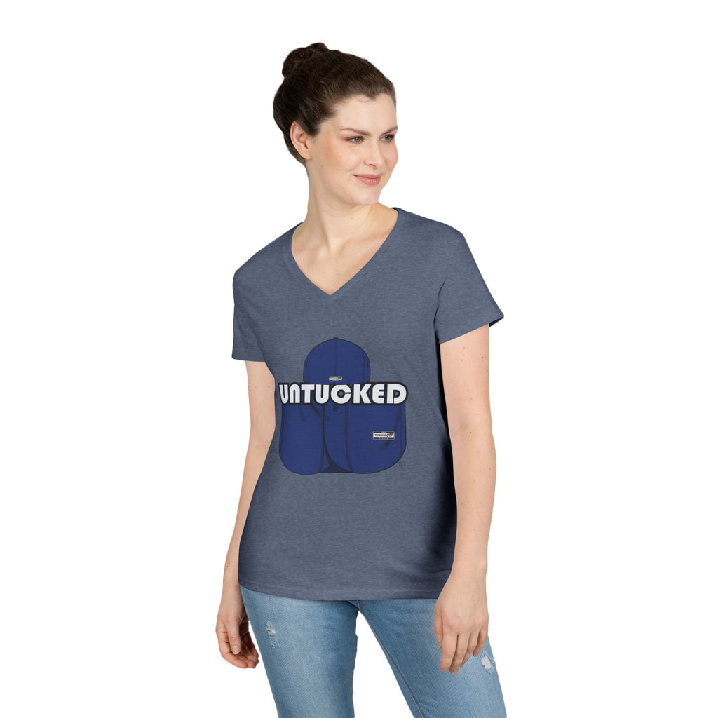 Untucked Ladies' V-Neck T-Shirt