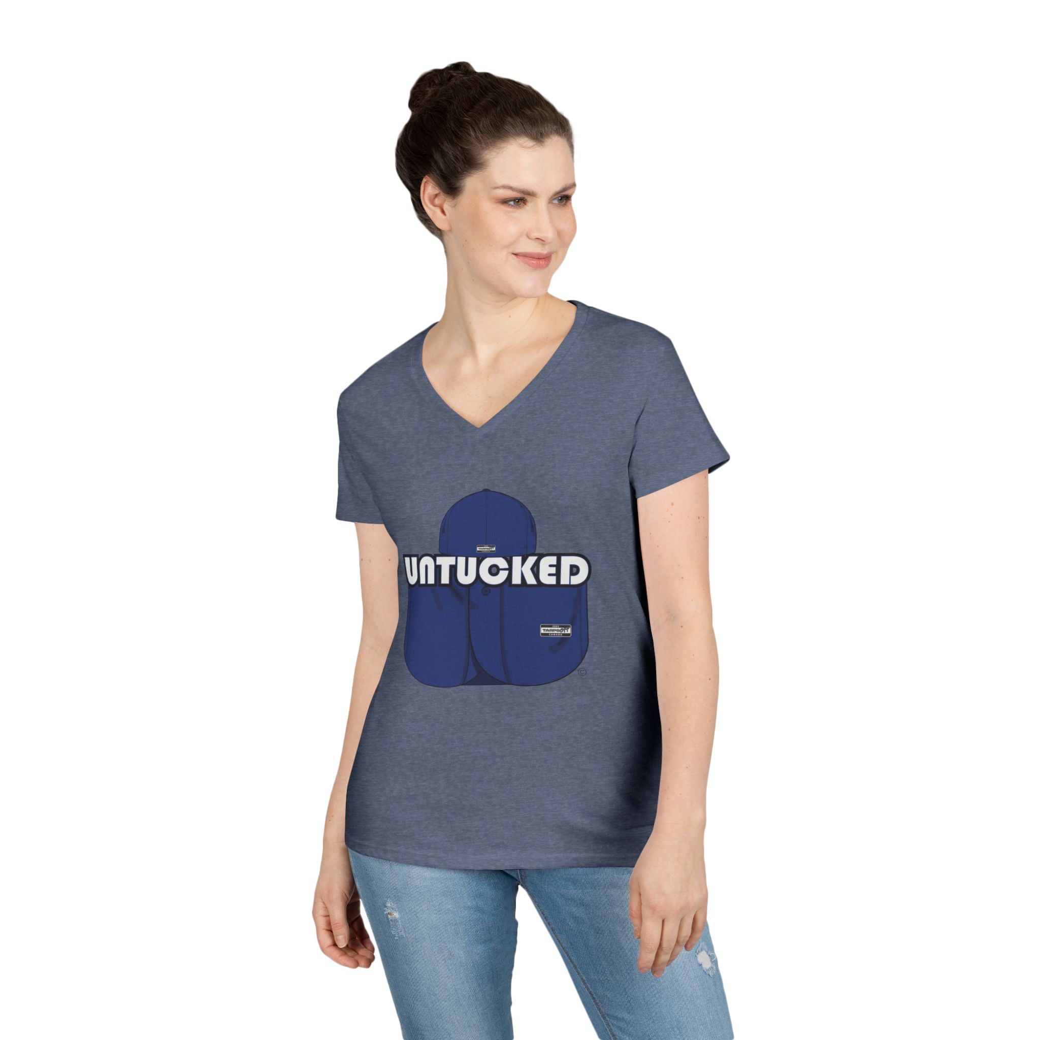 Untucked Ladies' V-Neck T-Shirt