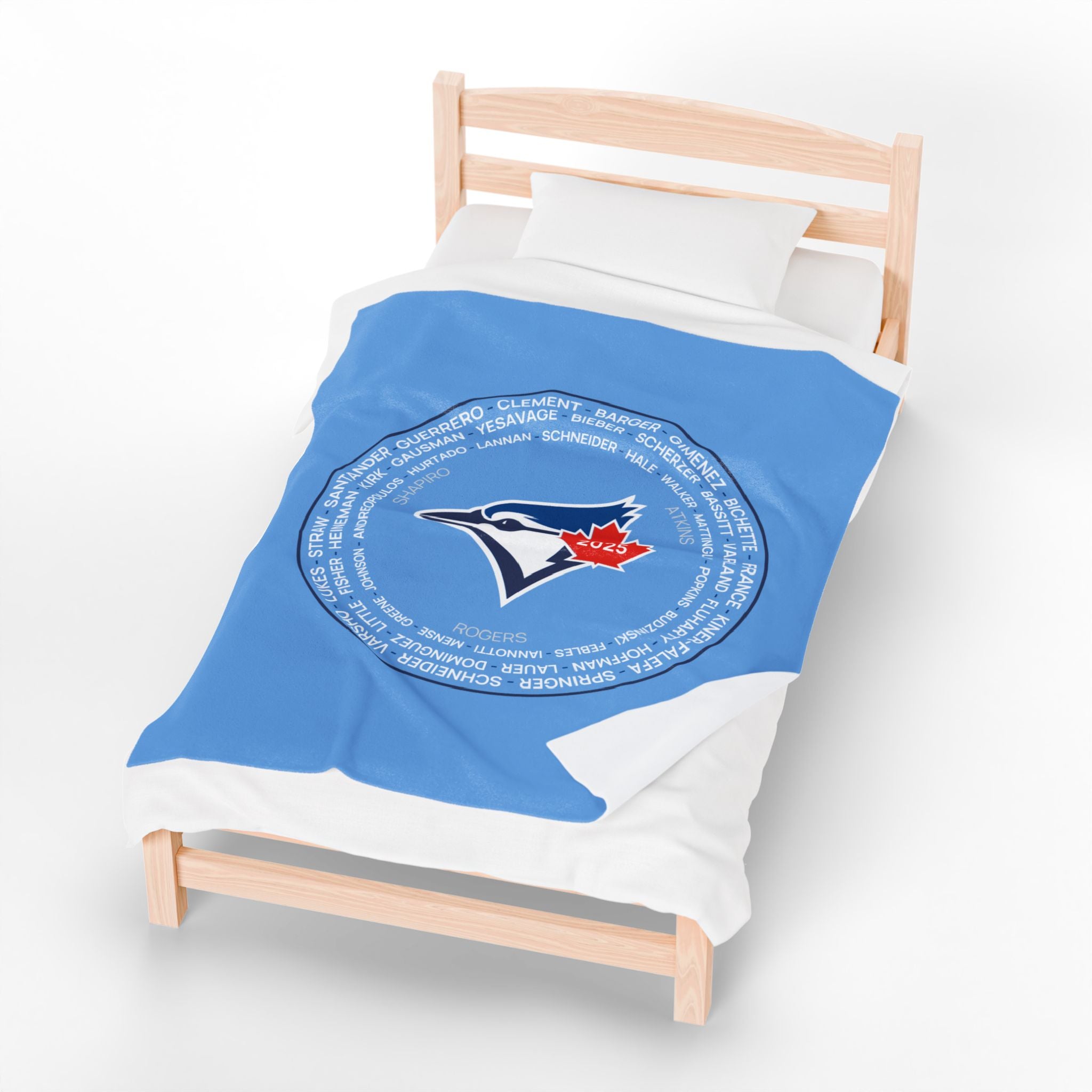 2025 Toronto Blue Jays Post-Season Roster Plush Blanket