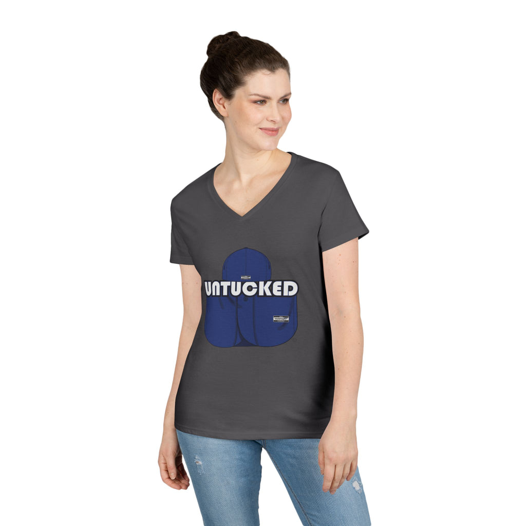 Untucked Ladies' V-Neck T-Shirt