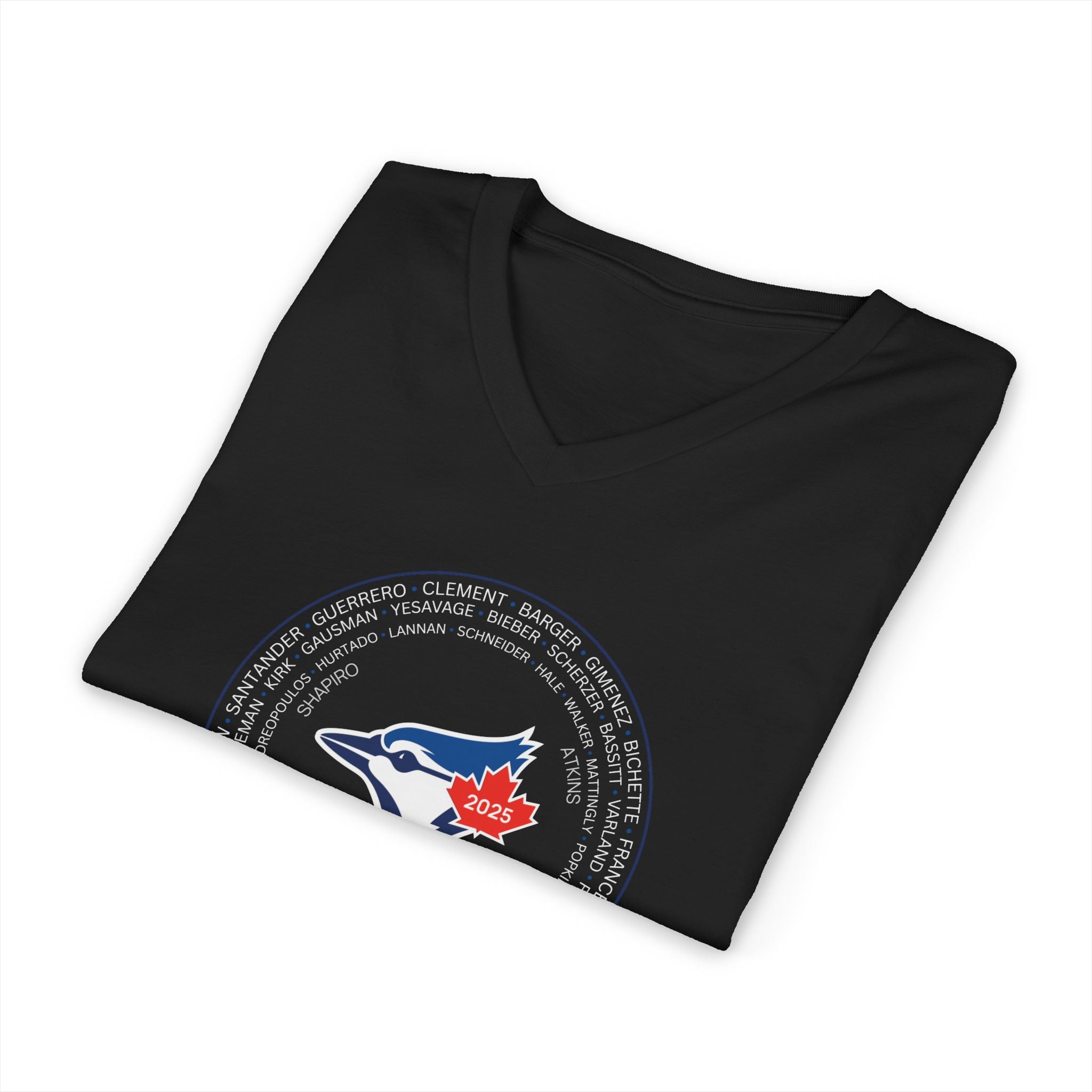 2025 Toronto Blue Jays Post-Season Roster V-Neck T-Shirt