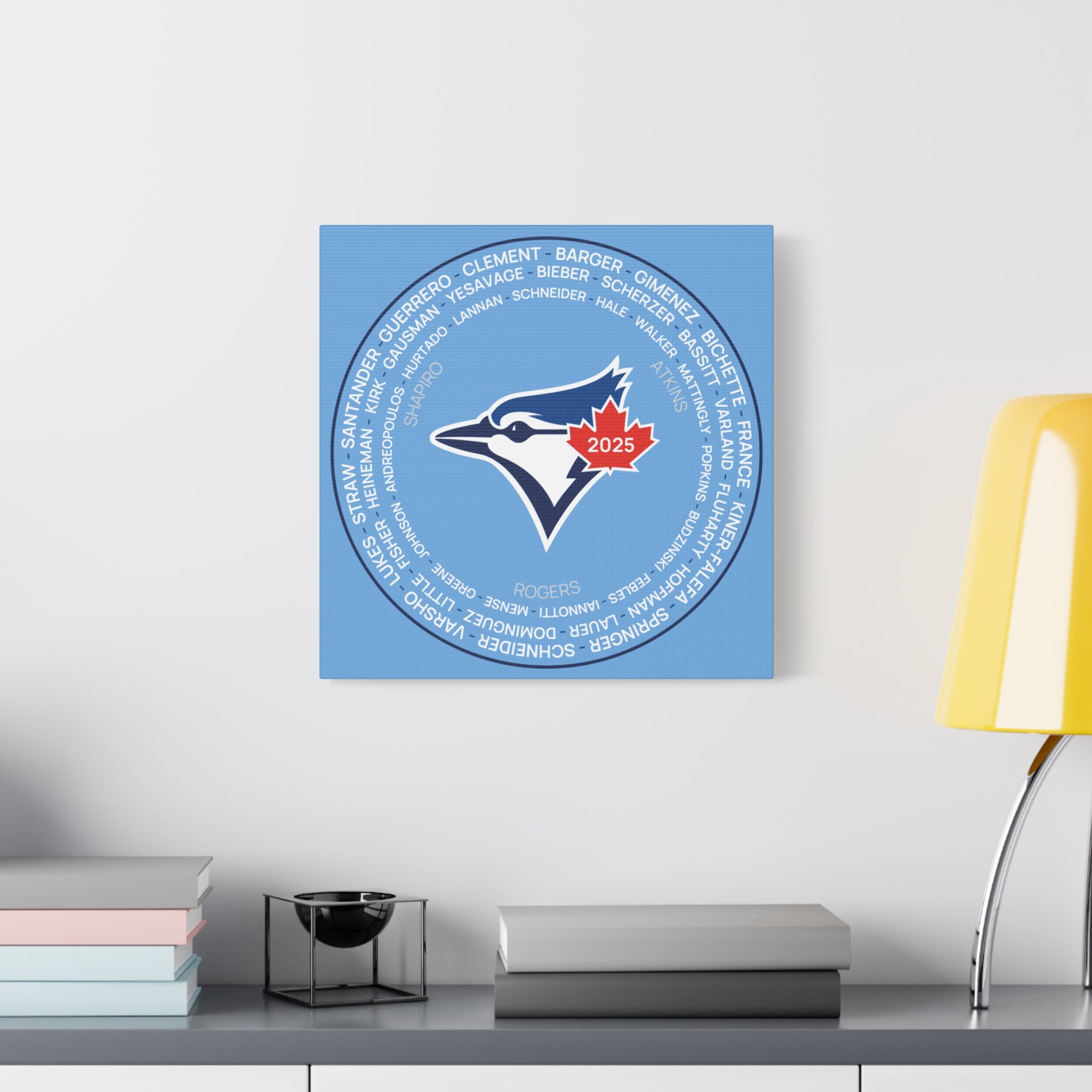 2025 Toronto Blue Jays Post Season Roster Canvas Print
