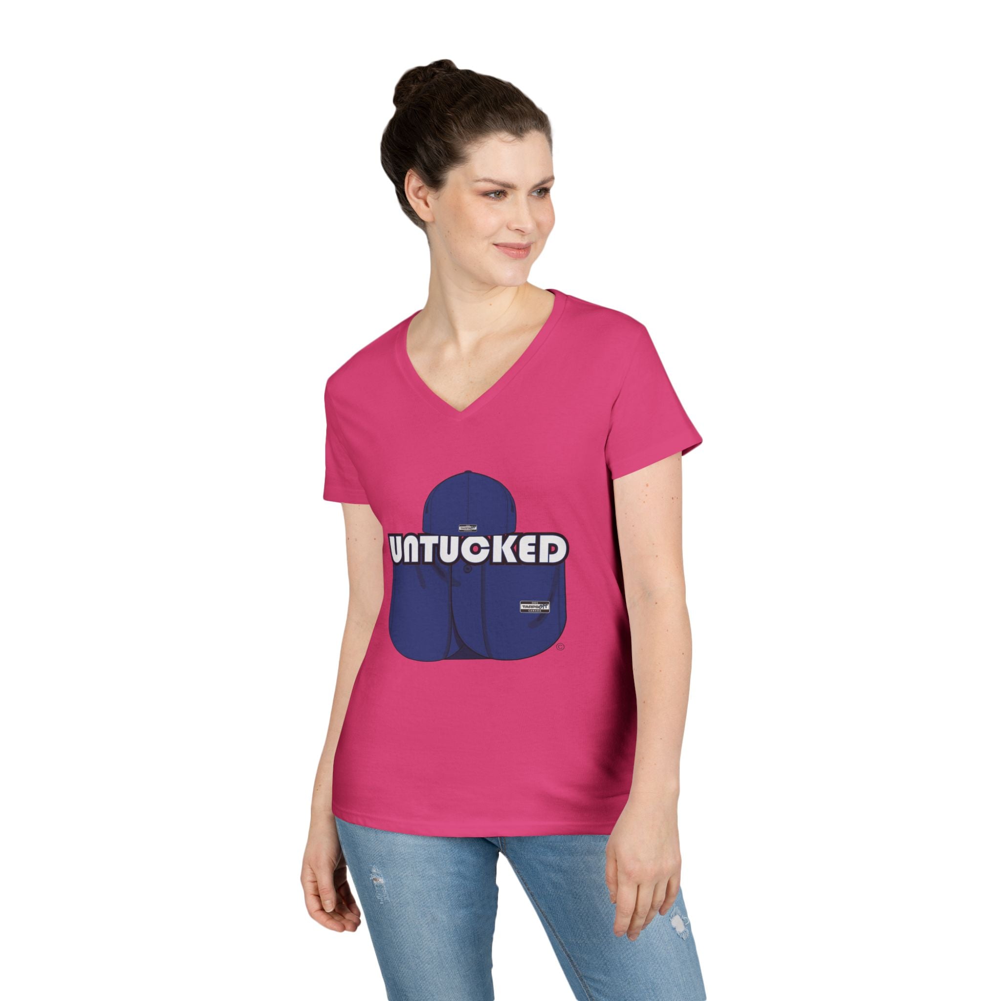 Untucked Ladies' V-Neck T-Shirt
