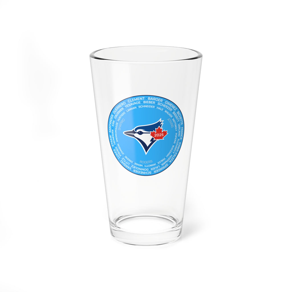 2025 Toronto Blue Jays Roster Beer Pint (16oz)