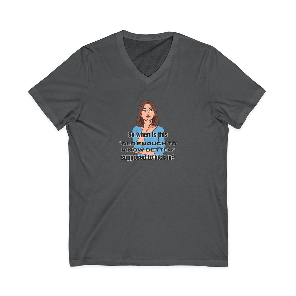 Funny Female V-Neck T-Shirt