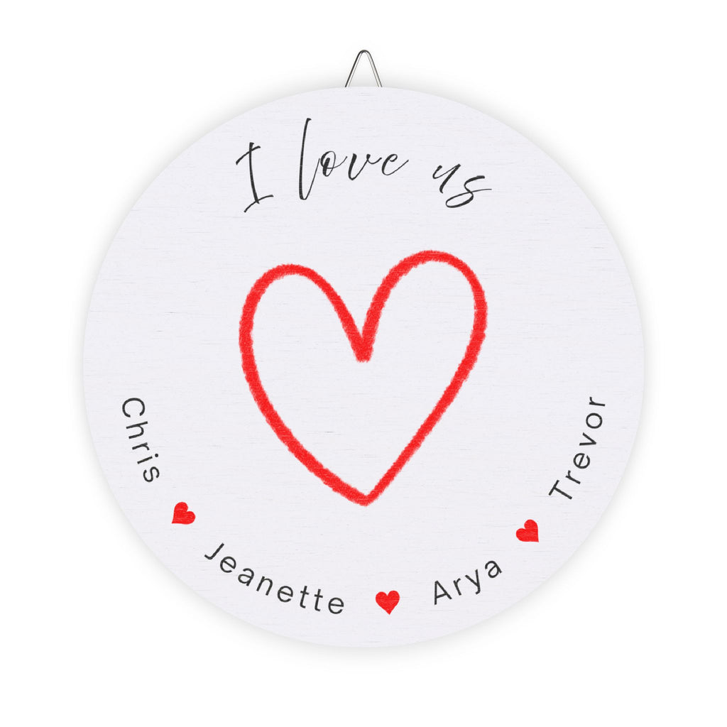 I Love Us - Customizable Wood Sign
