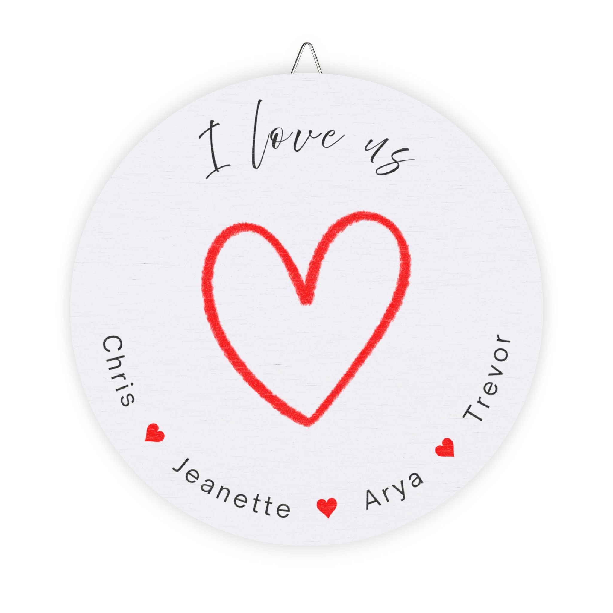 I Love Us - Customizable Wood Sign