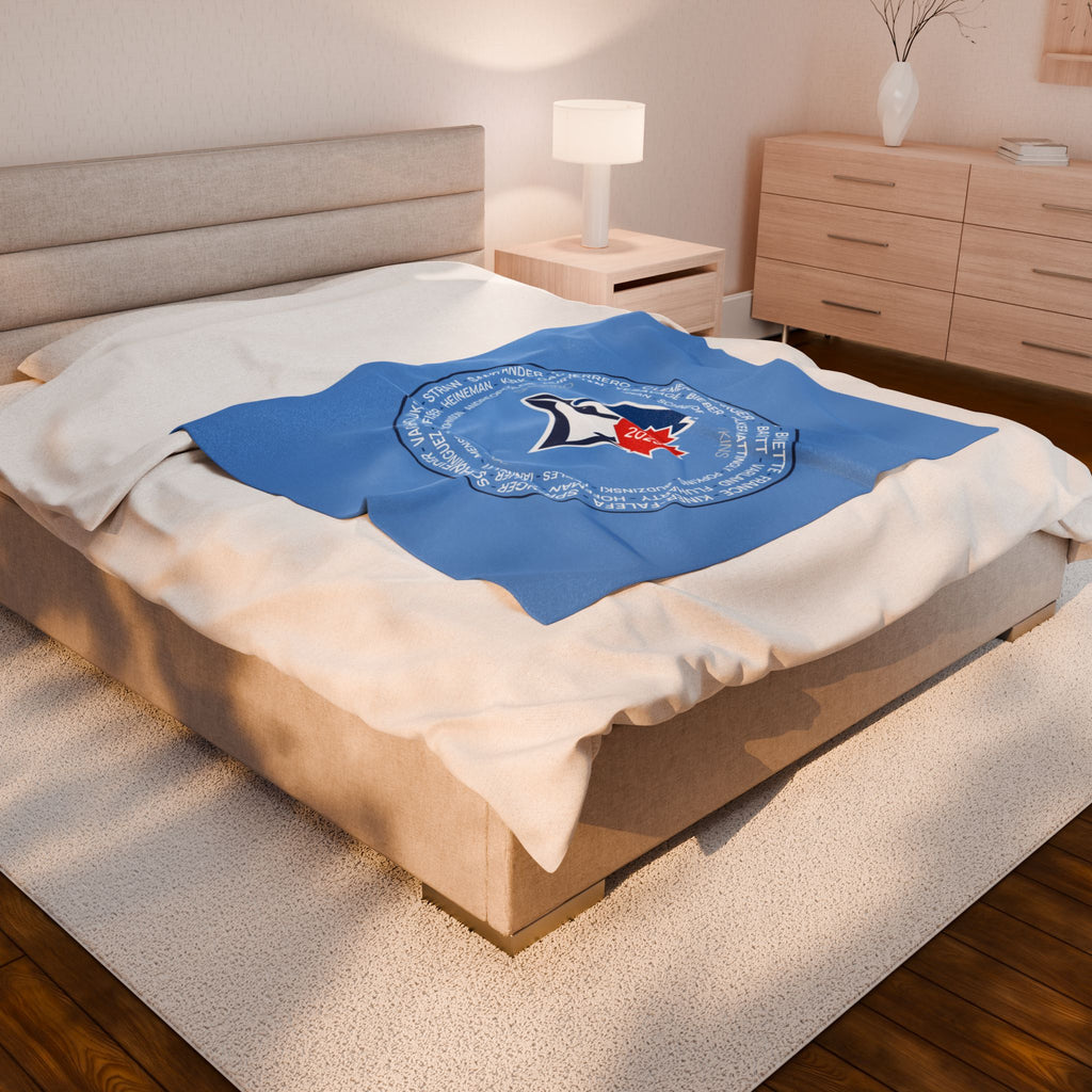 2025 Toronto Blue Jays Post-Season Roster Plush Blanket
