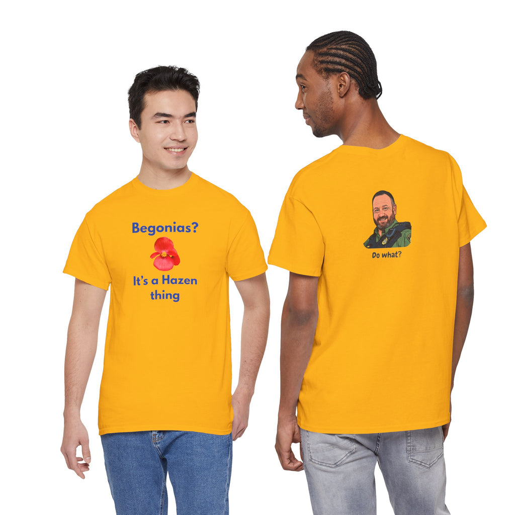 Chief Bradley Taylor Begonias? Front/Back T‑Shirt