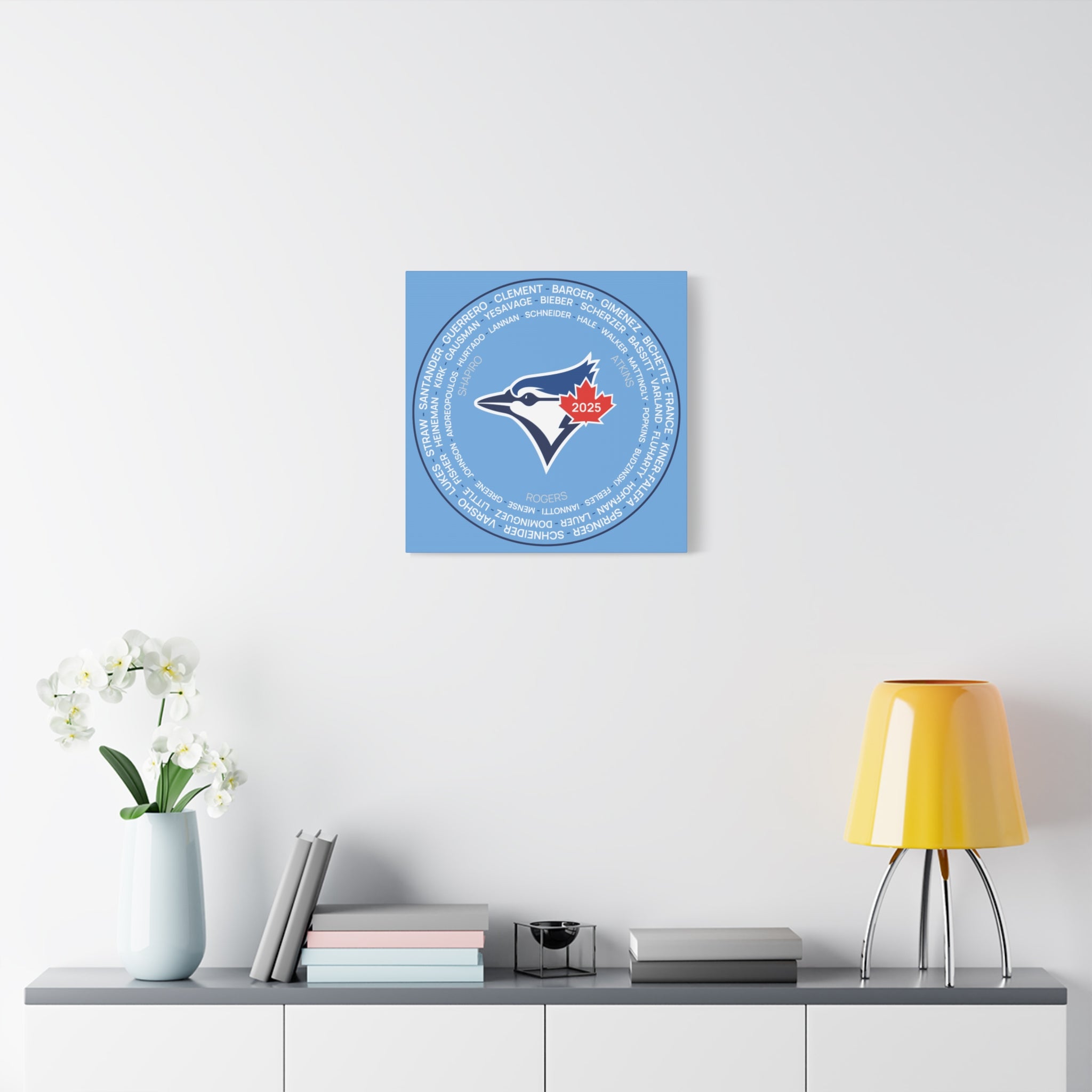 2025 Toronto Blue Jays Post Season Roster Canvas Print