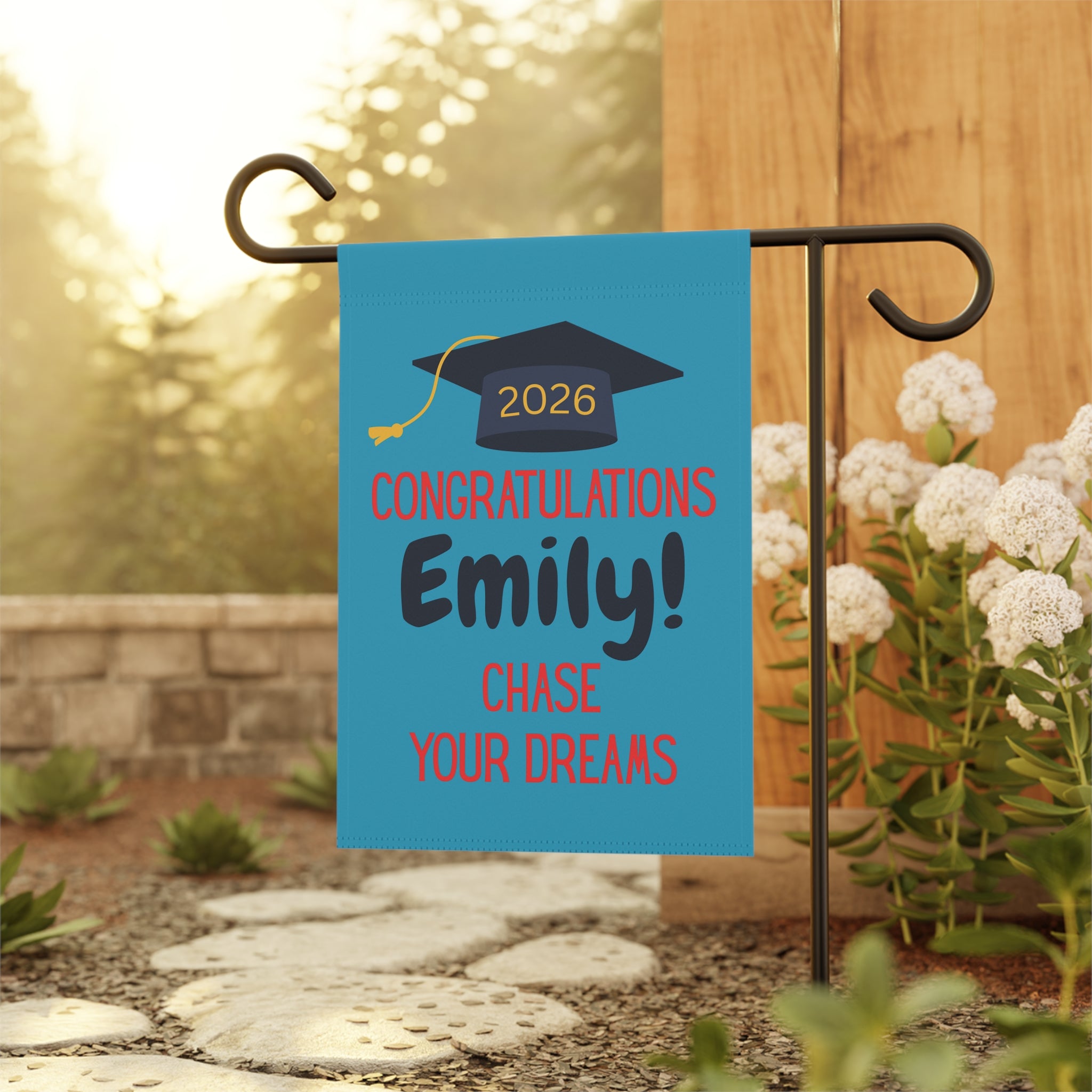 Graduation Garden Flag
