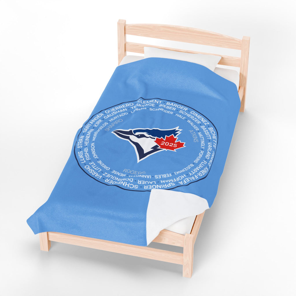 2025 Toronto Blue Jays Post-Season Roster Plush Blanket