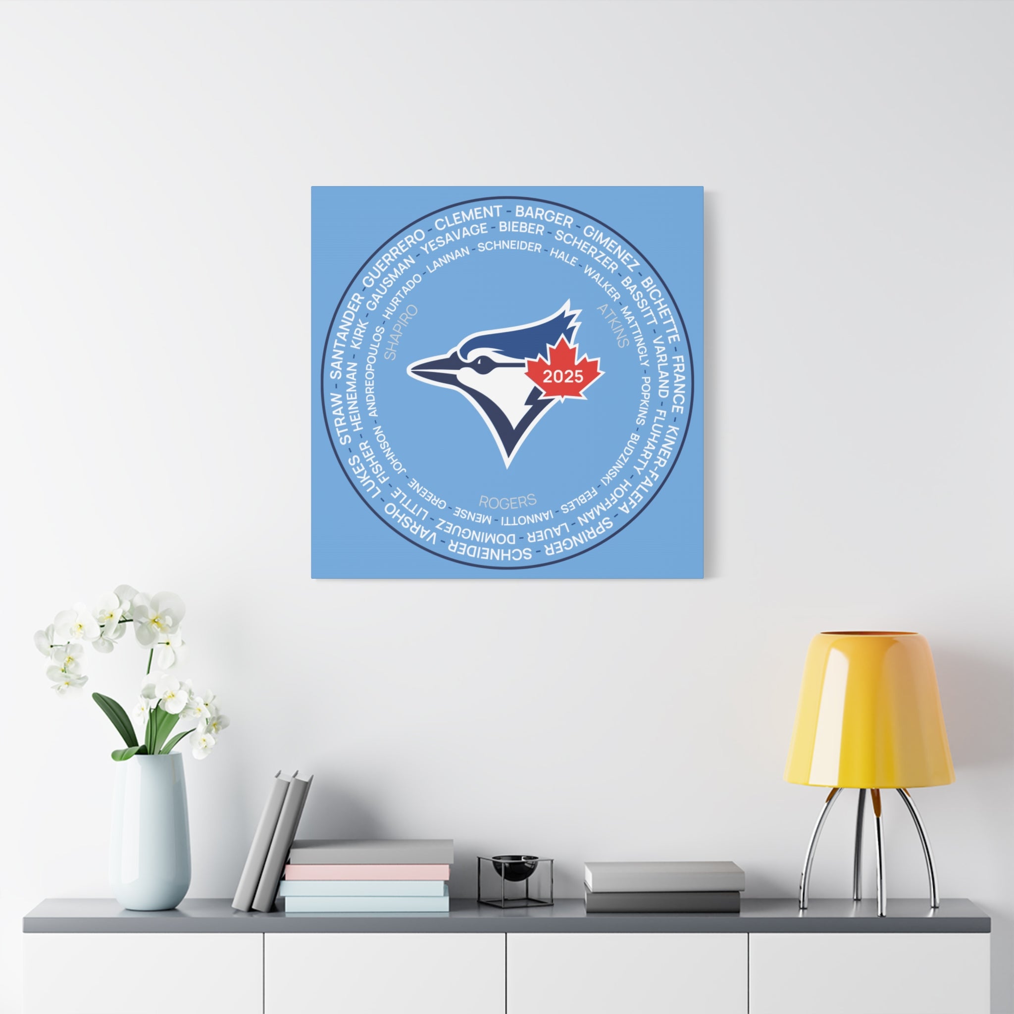2025 Toronto Blue Jays Post Season Roster Canvas Print
