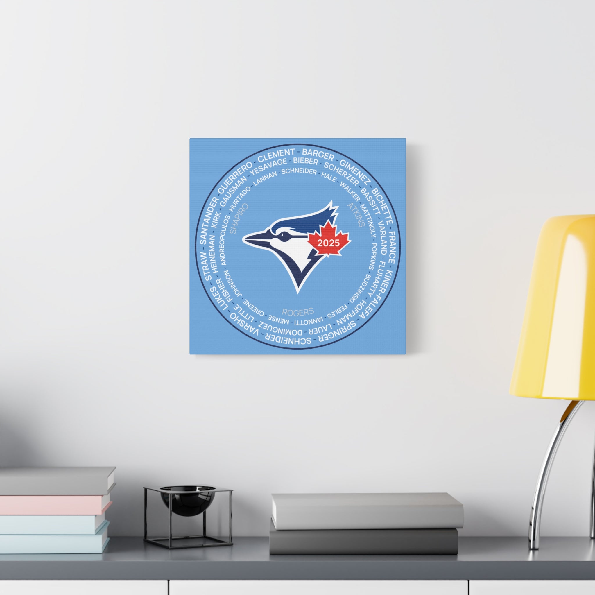 2025 Toronto Blue Jays Post Season Roster Canvas Print