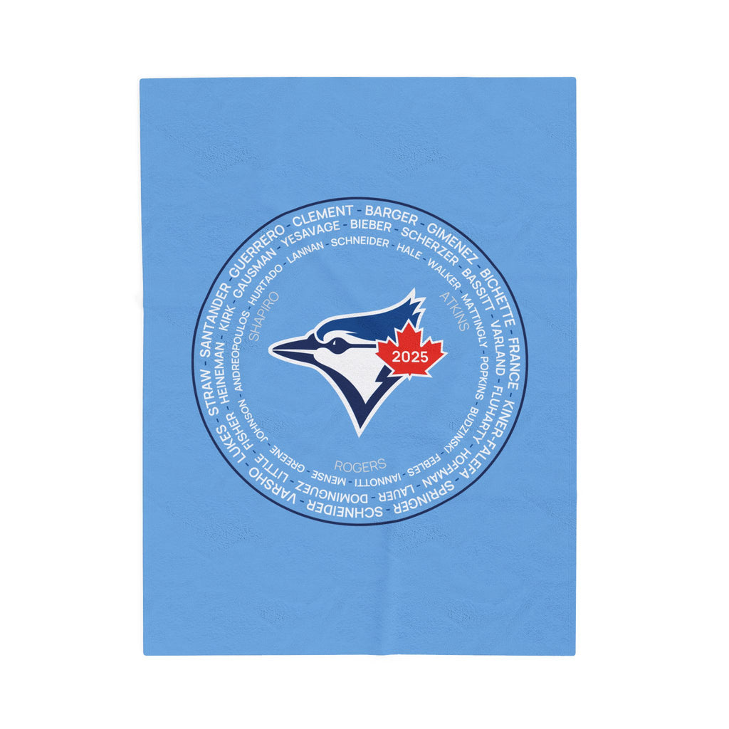 2025 Toronto Blue Jays Post-Season Roster Plush Blanket