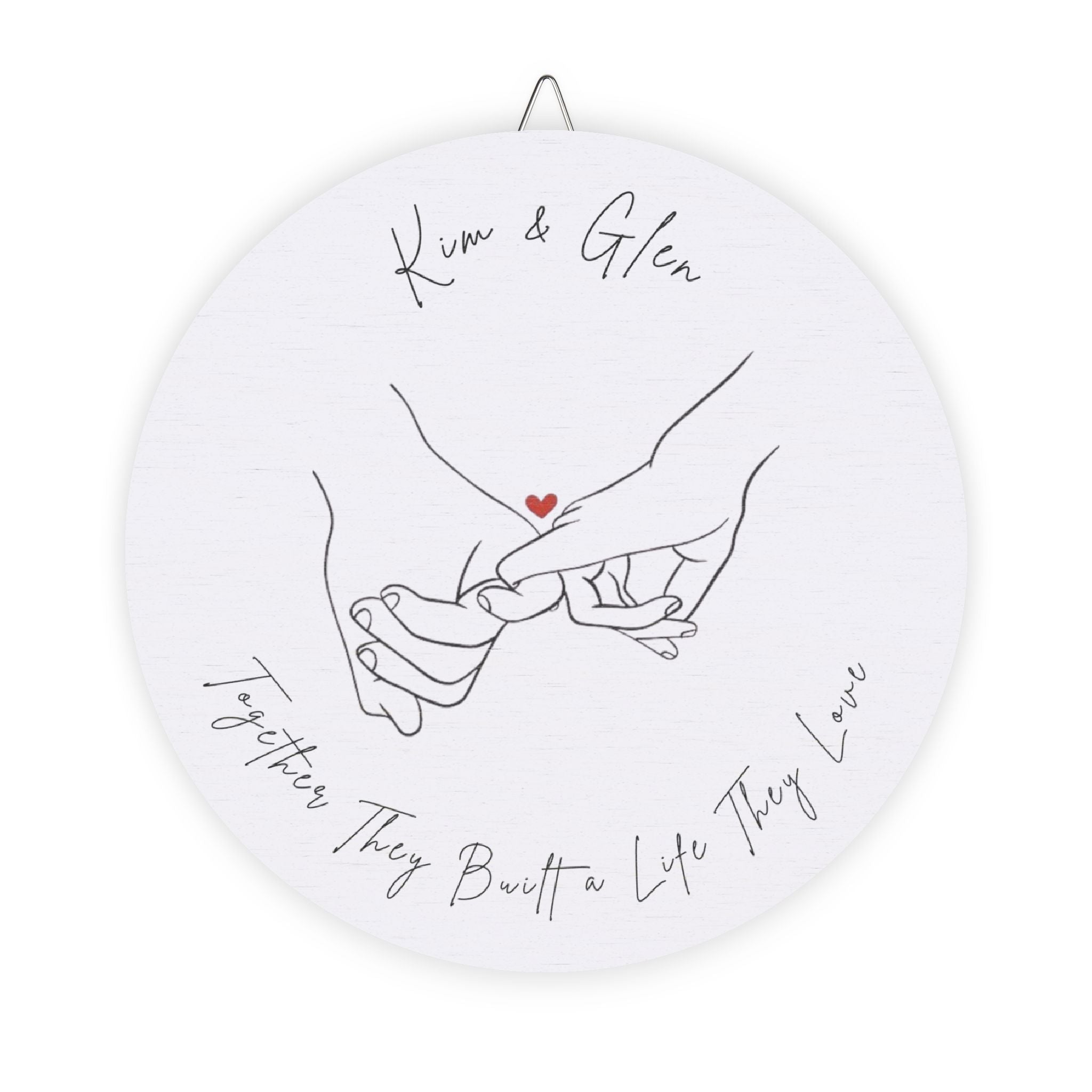 a life they love personalized couple wood sign valentines day