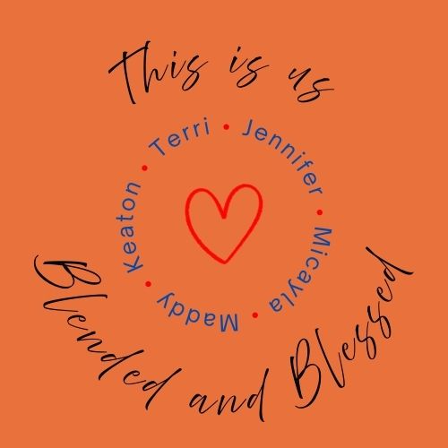 Blended & Blessed - Personalized on Canvas