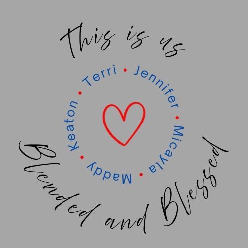 Blended & Blessed - Personalized on Canvas