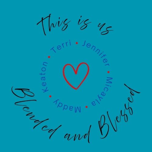 Blended & Blessed - Personalized on Canvas