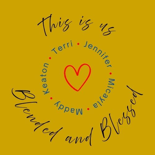 Blended & Blessed - Personalized on Canvas