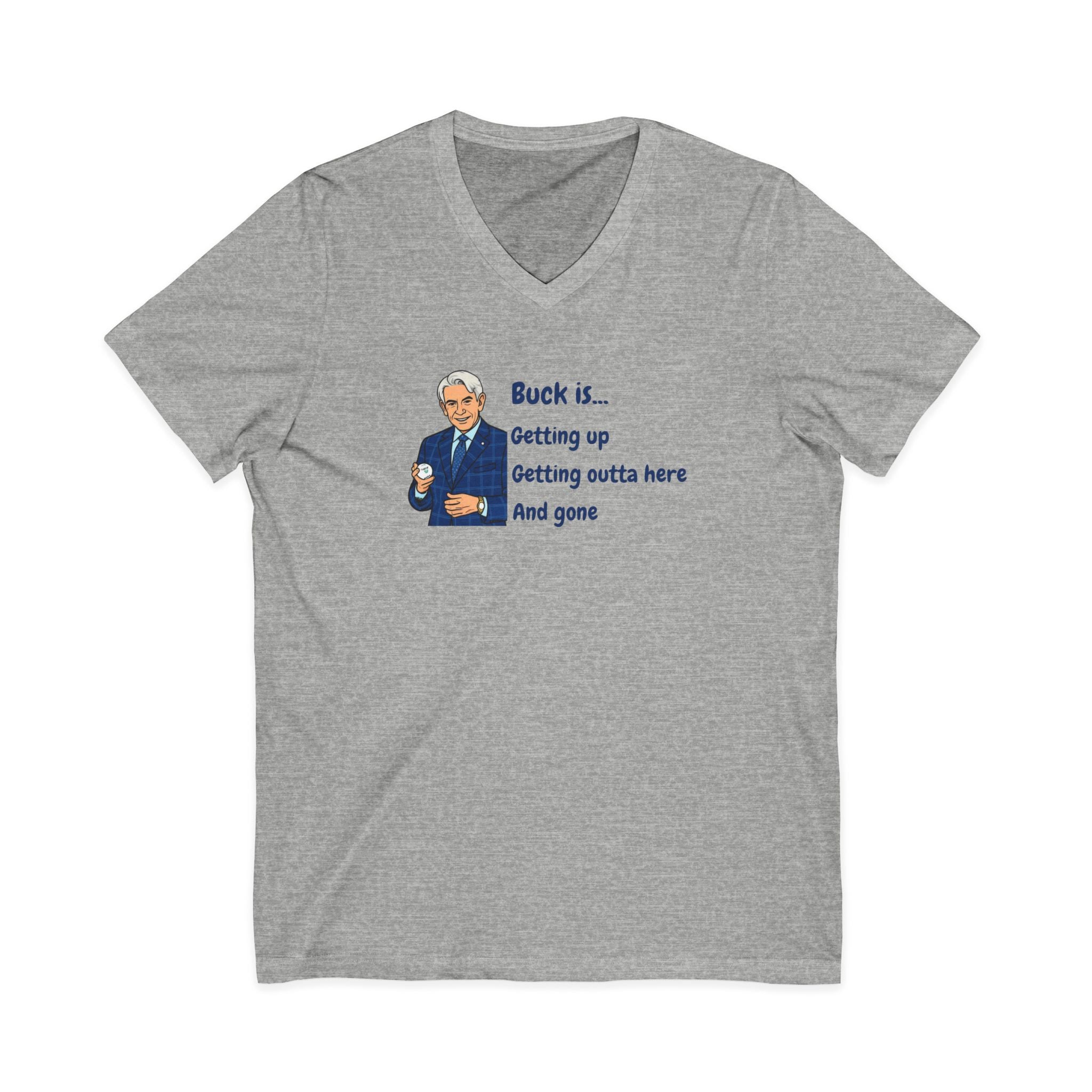 Buck Martinez Outta Here V-Neck T-Shirt