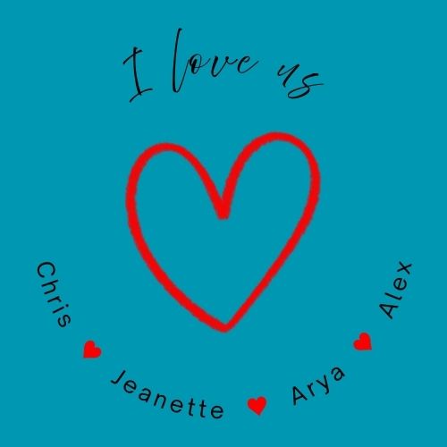 I Love Us - Personalized on Canvas